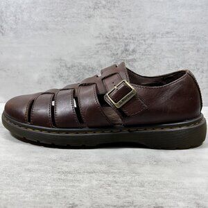 Dr Martens Fenton Leather Fisherman Sandals - Men's Size 10 - Brown